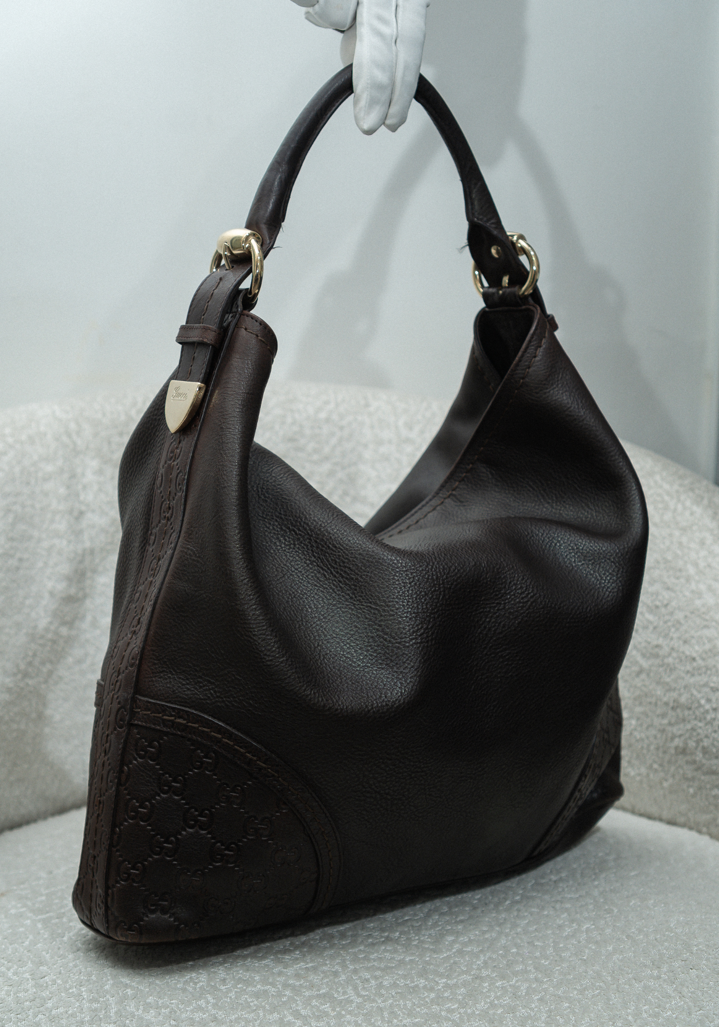 Guccissima Leather Signoria Hobo Bag
