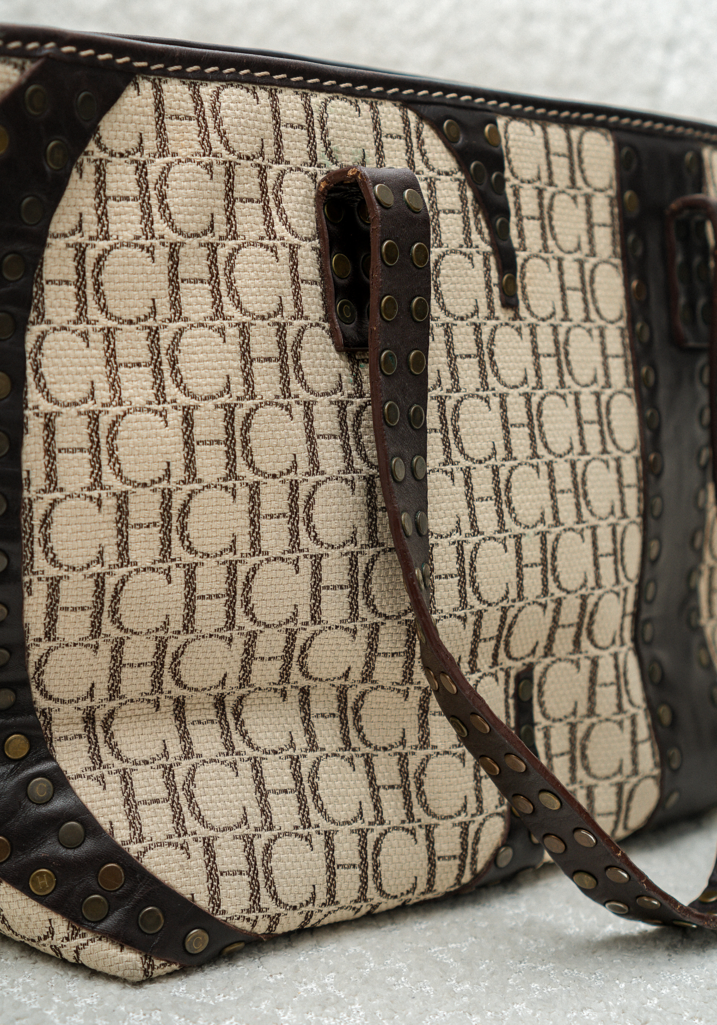 Monogram Canva Tote Bag