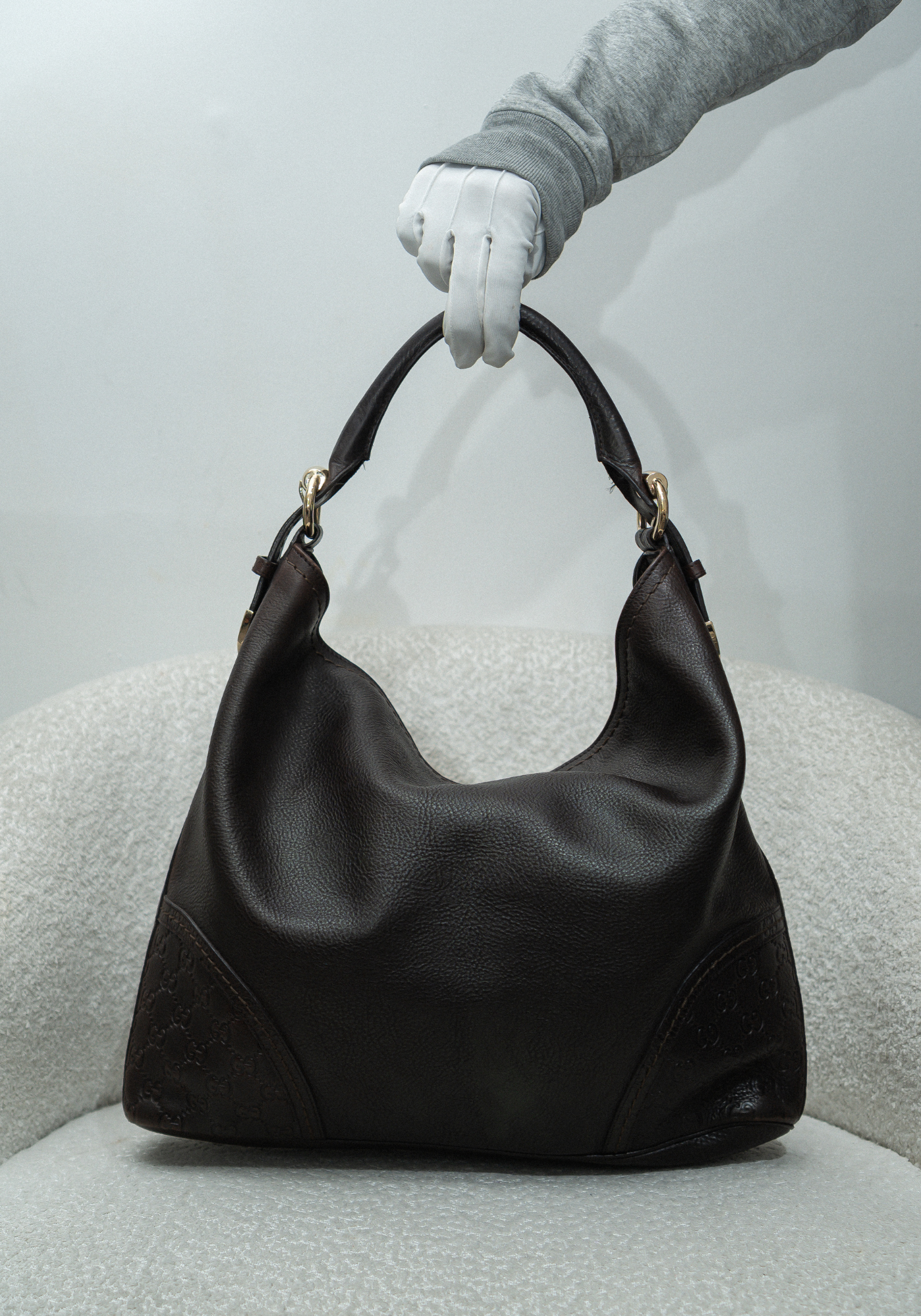 Guccissima Leather Signoria Hobo Bag