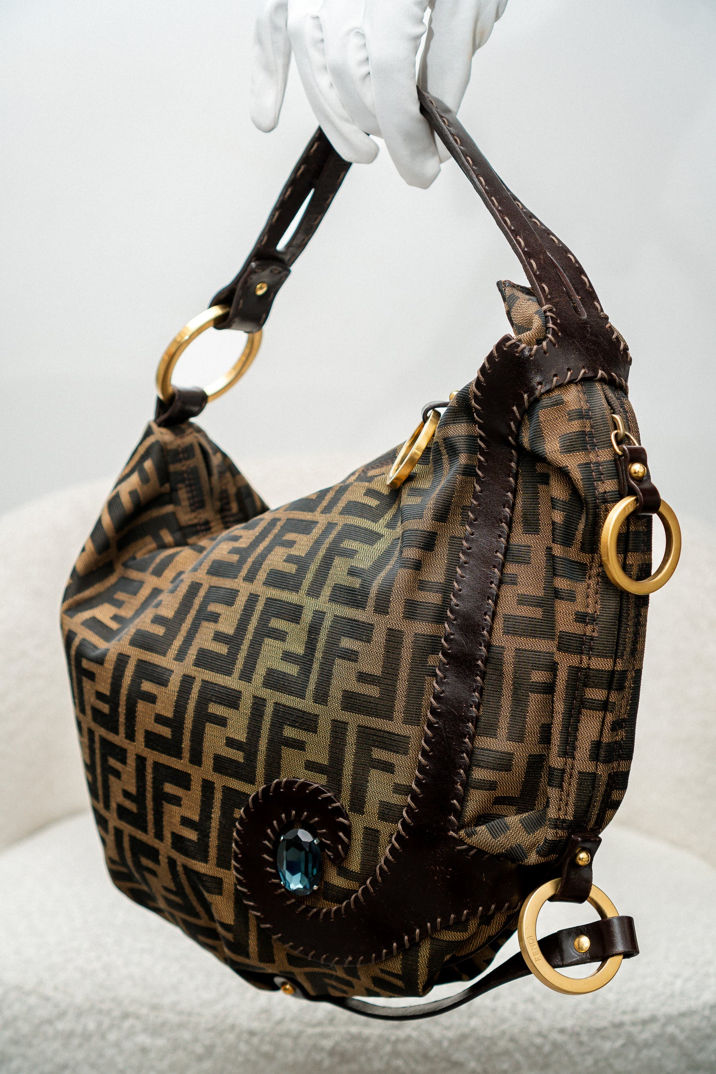 Hobo Canvas and Leather Bag