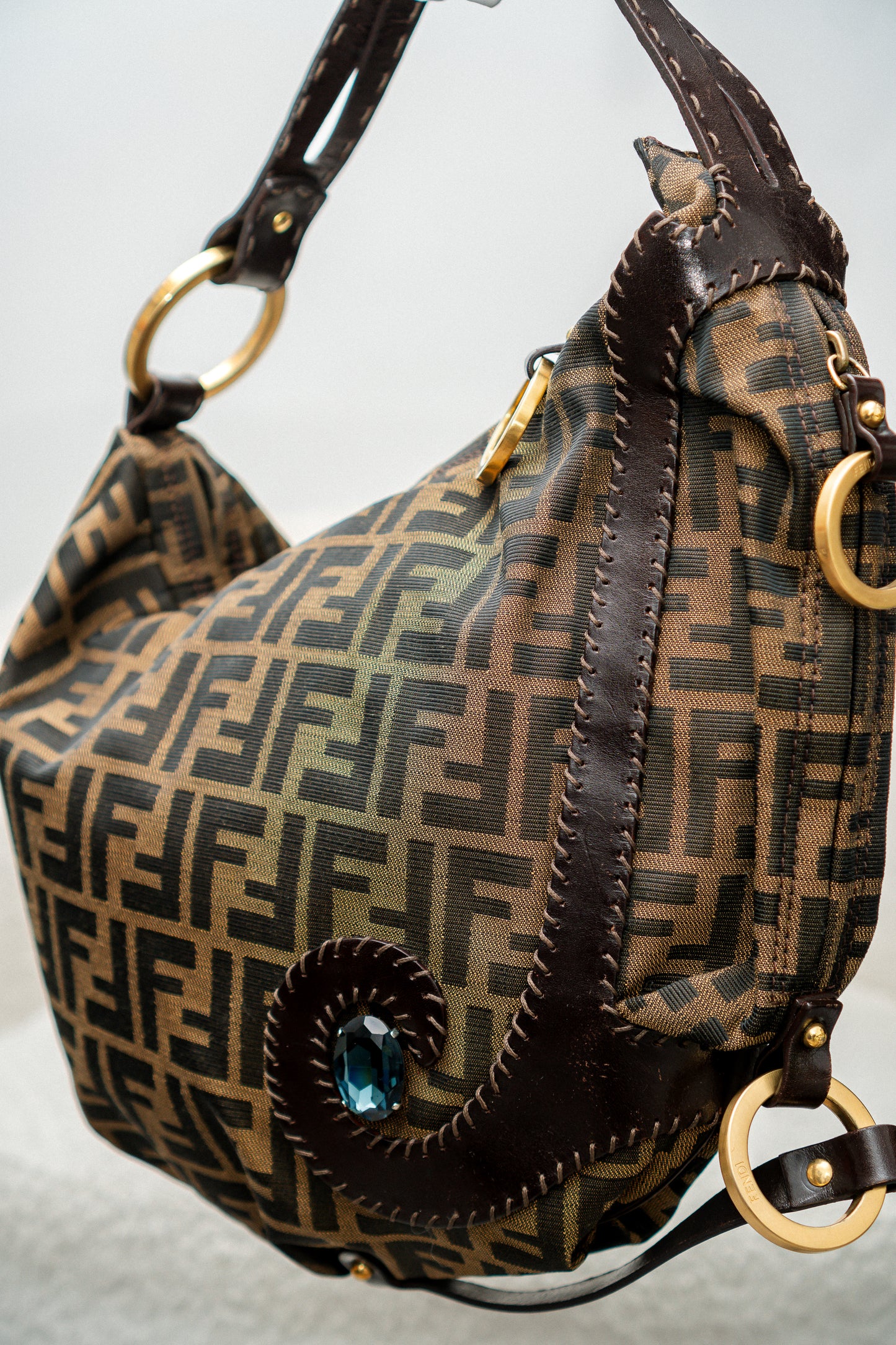 Hobo Canvas and Leather Bag