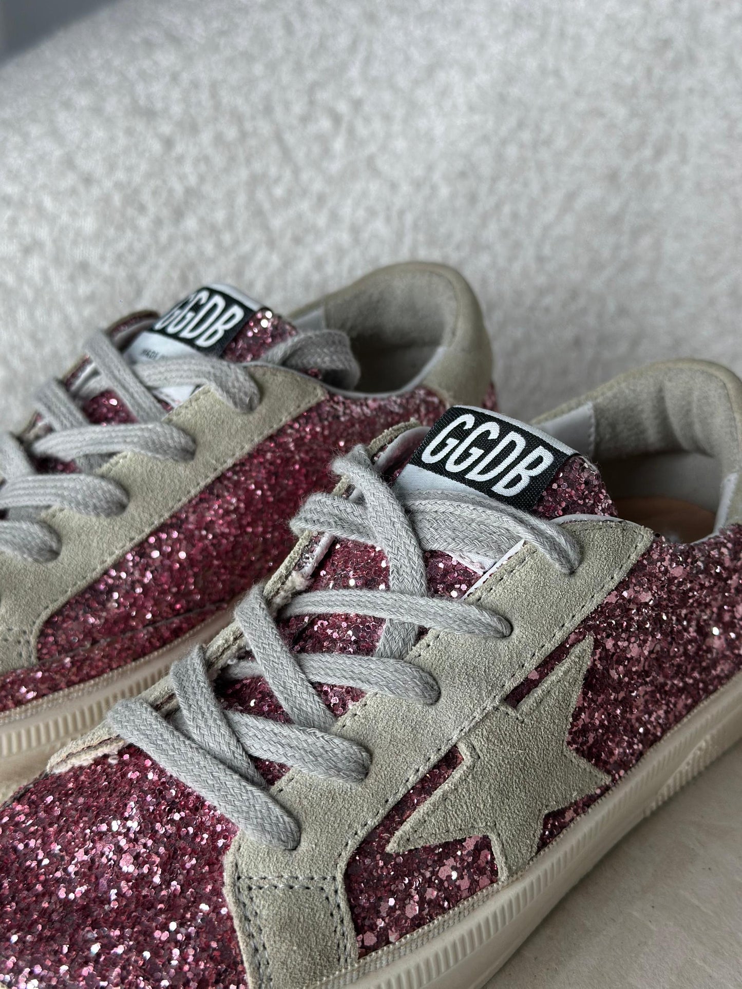 Pink Glitter Sneakers