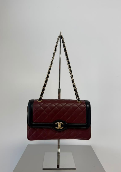 Bicolor Quilted Two Tone Bag