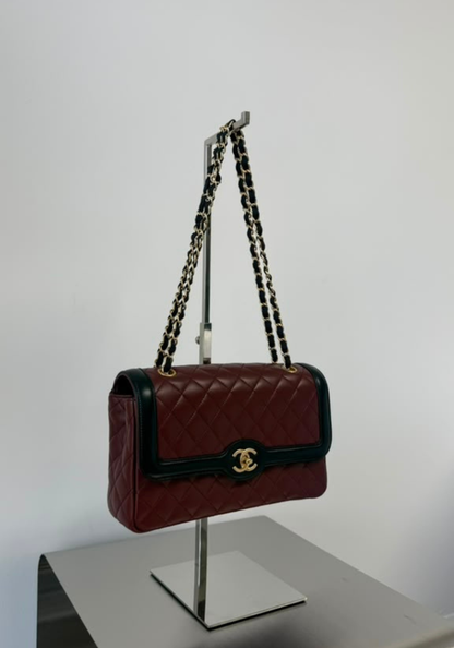 Bicolor Quilted Two Tone Bag