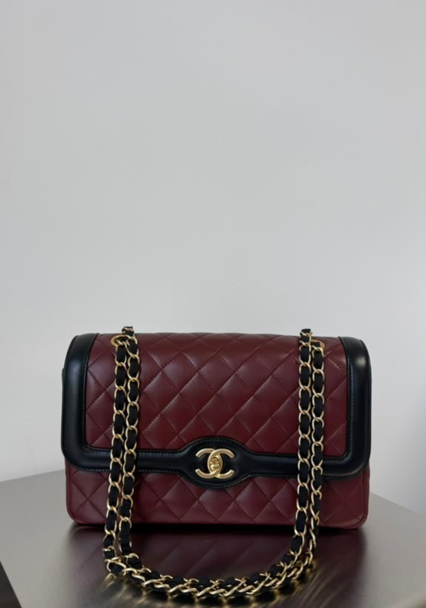 Bicolor Quilted Two Tone Bag