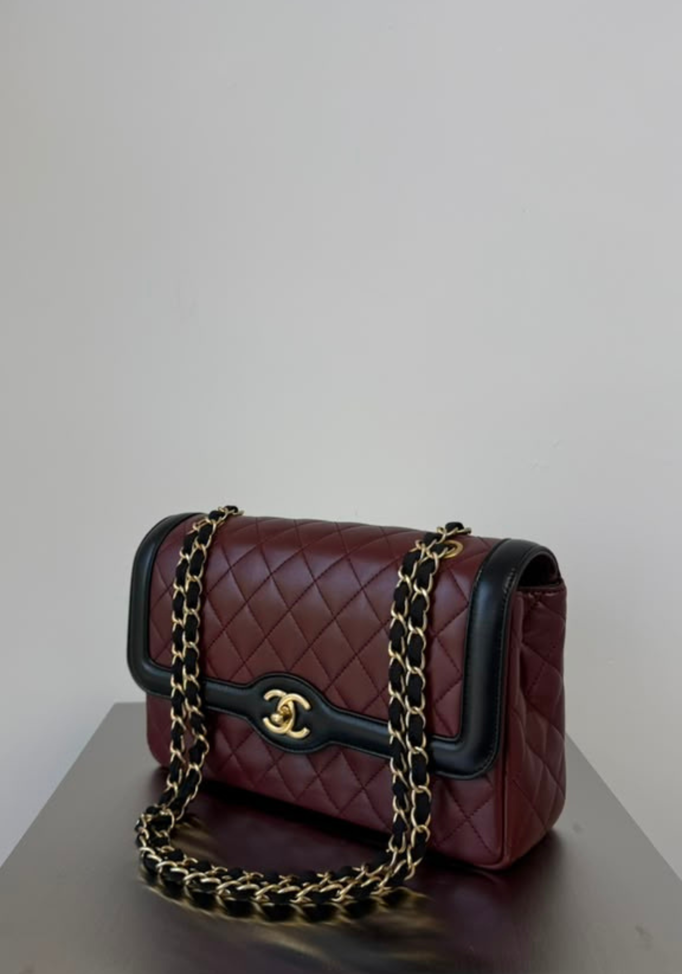 Bicolor Quilted Two Tone Bag