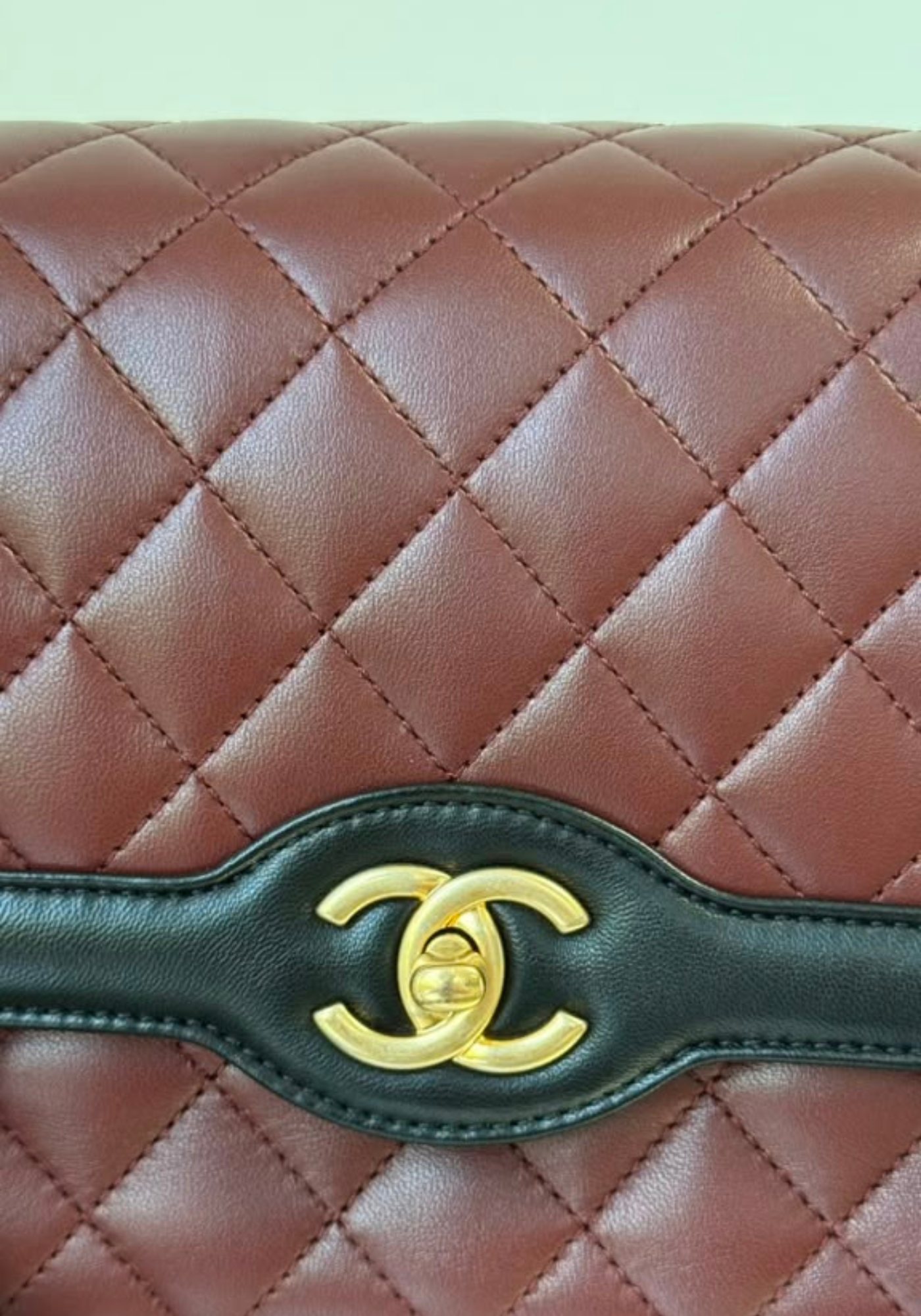 Bicolor Quilted Two Tone Bag