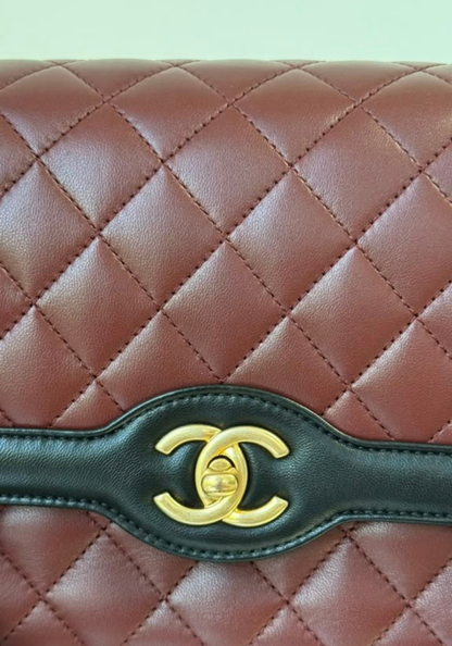 Bicolor Quilted Two Tone Bag