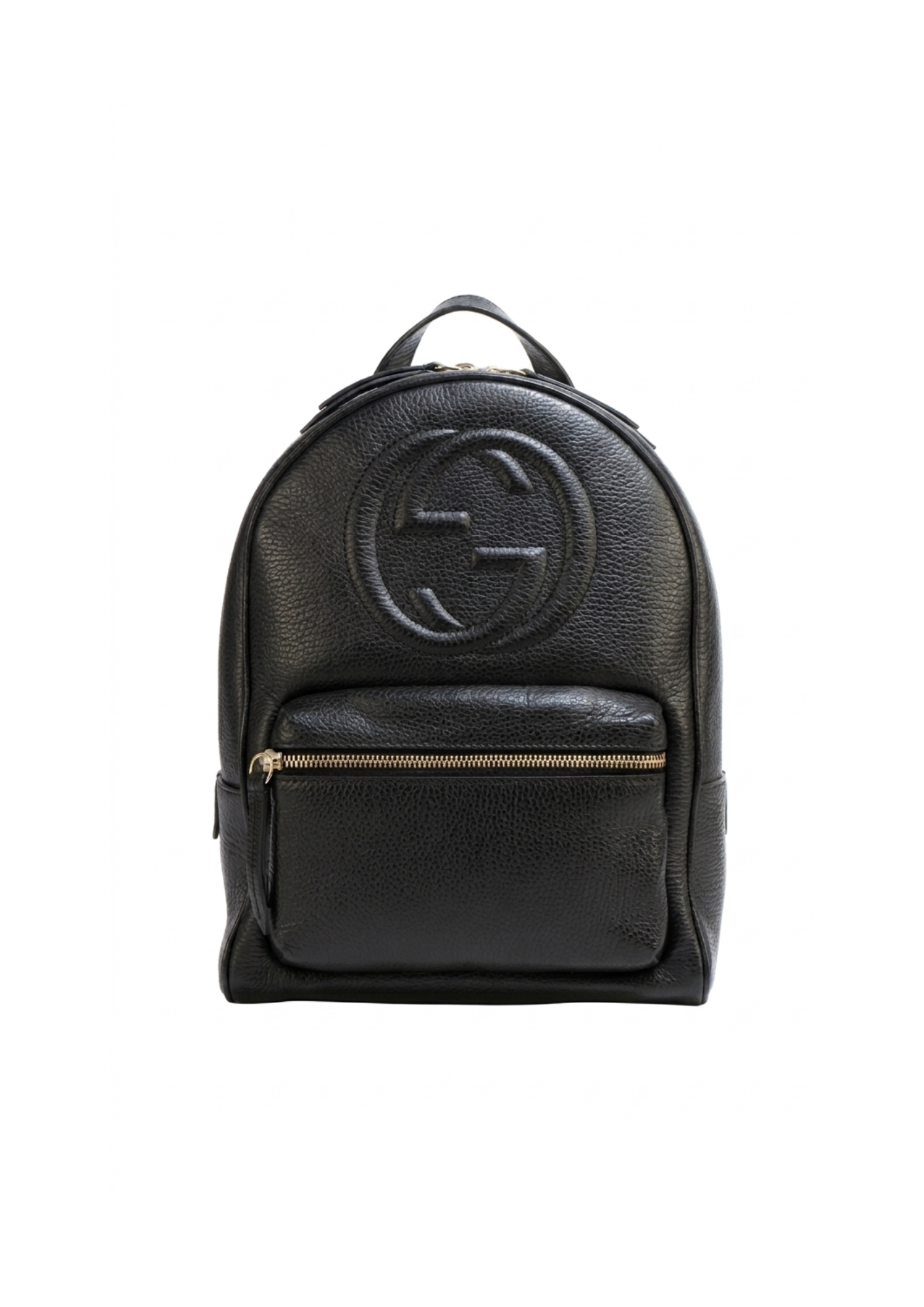 Black leather Chain Shoulder Back Pack