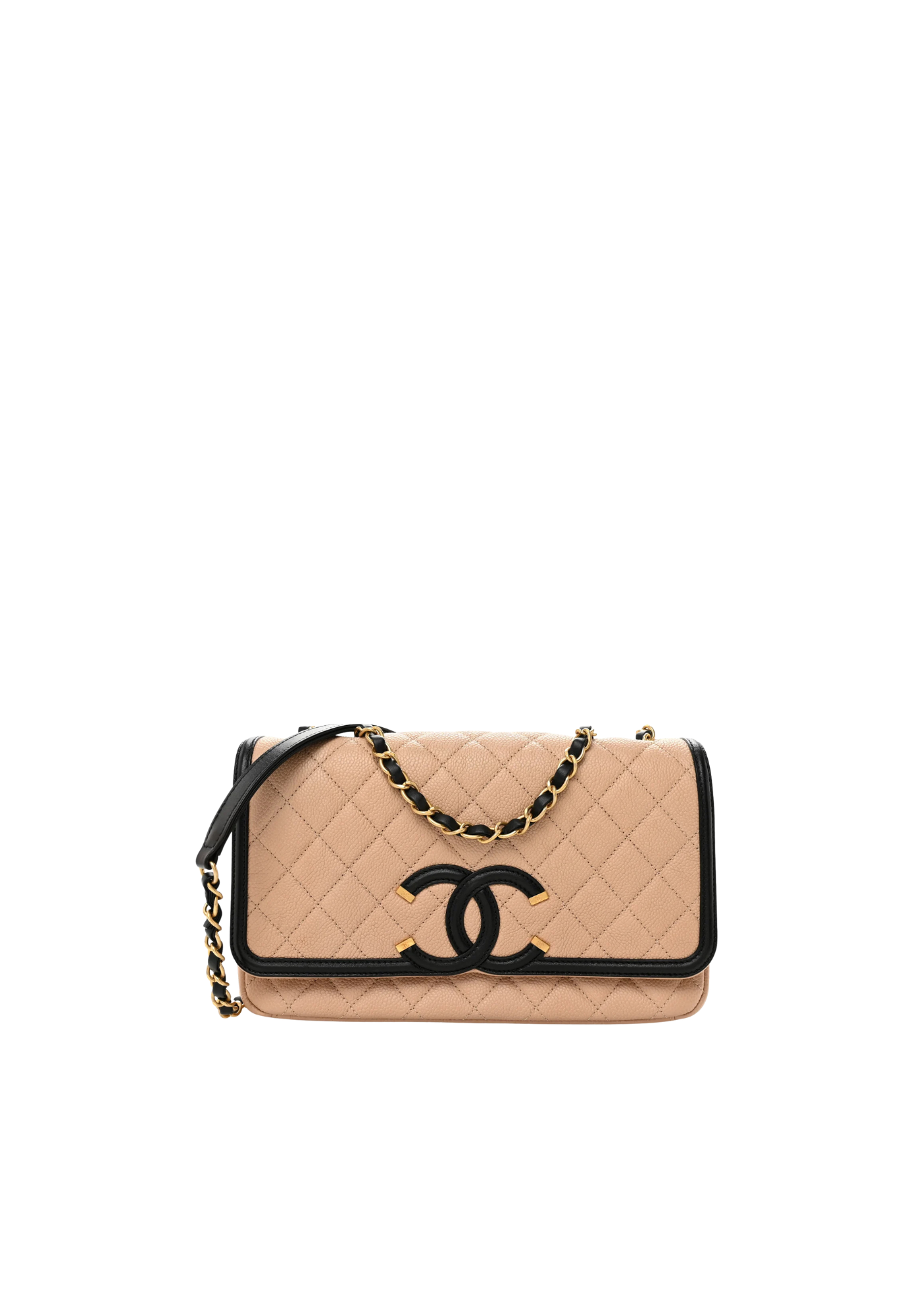 Caviar Quilted CC Filigree Flap