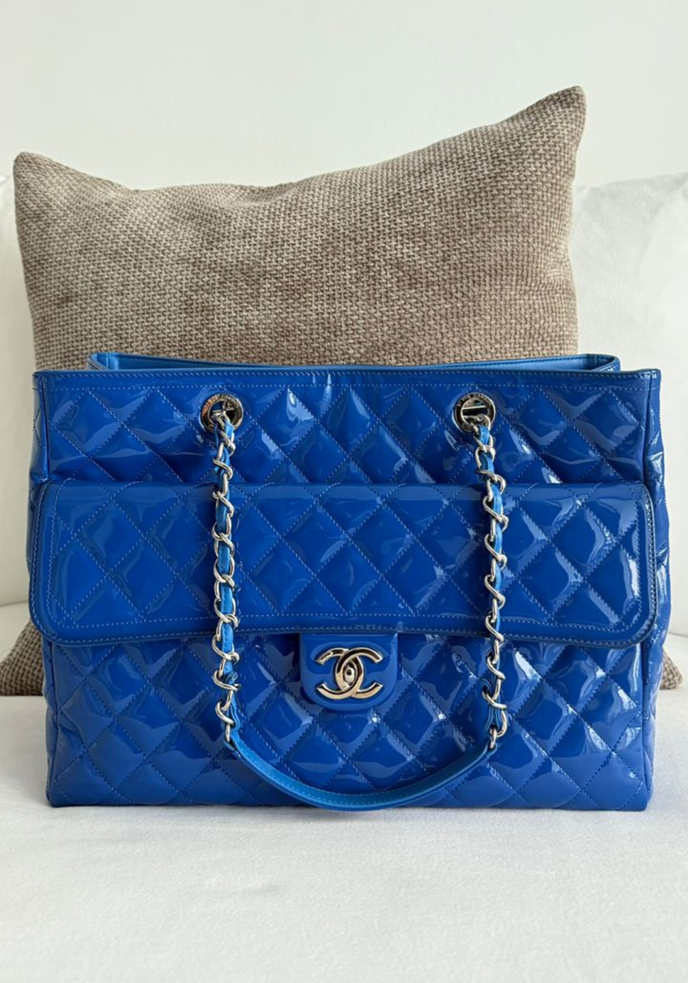 Charol Blue Bag