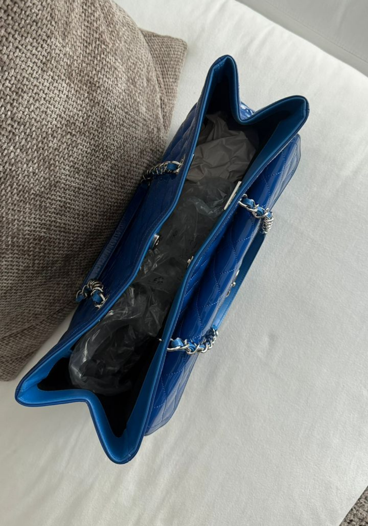 Charol Blue Bag