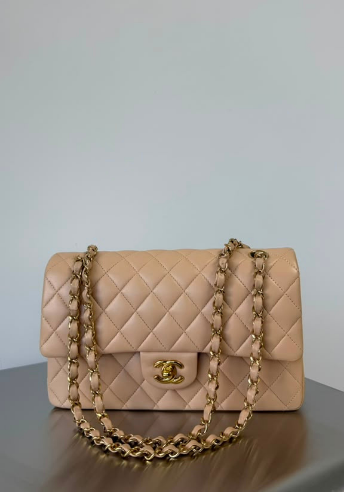 Medium Classic Flap Lambskin Bag