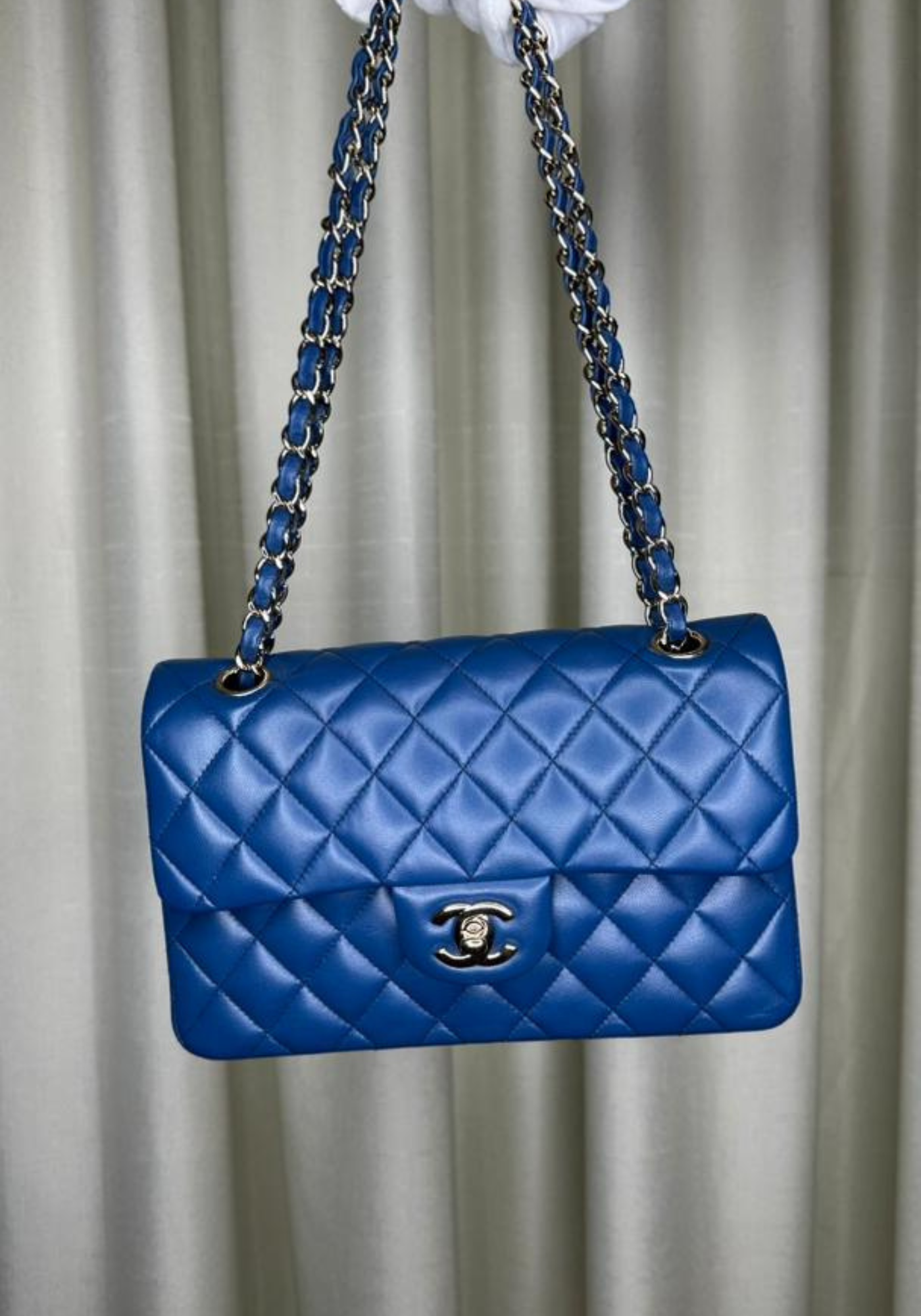Classic Flap Lambskin Dark Blue Bag