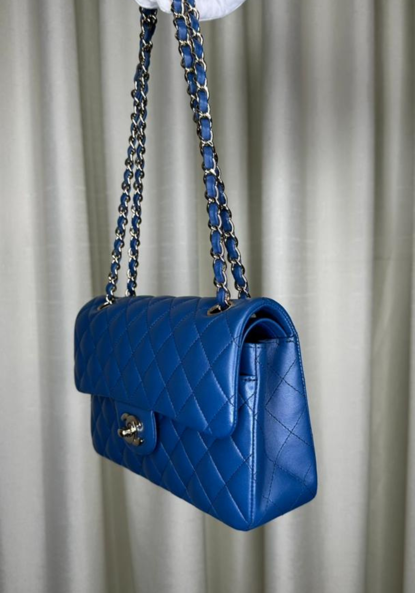 Classic Flap Lambskin Dark Blue Bag