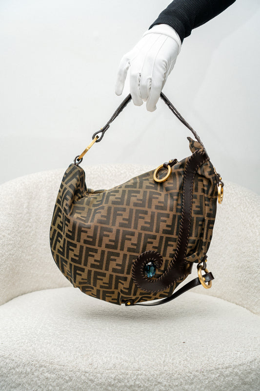 Hobo Canvas and Leather Bag