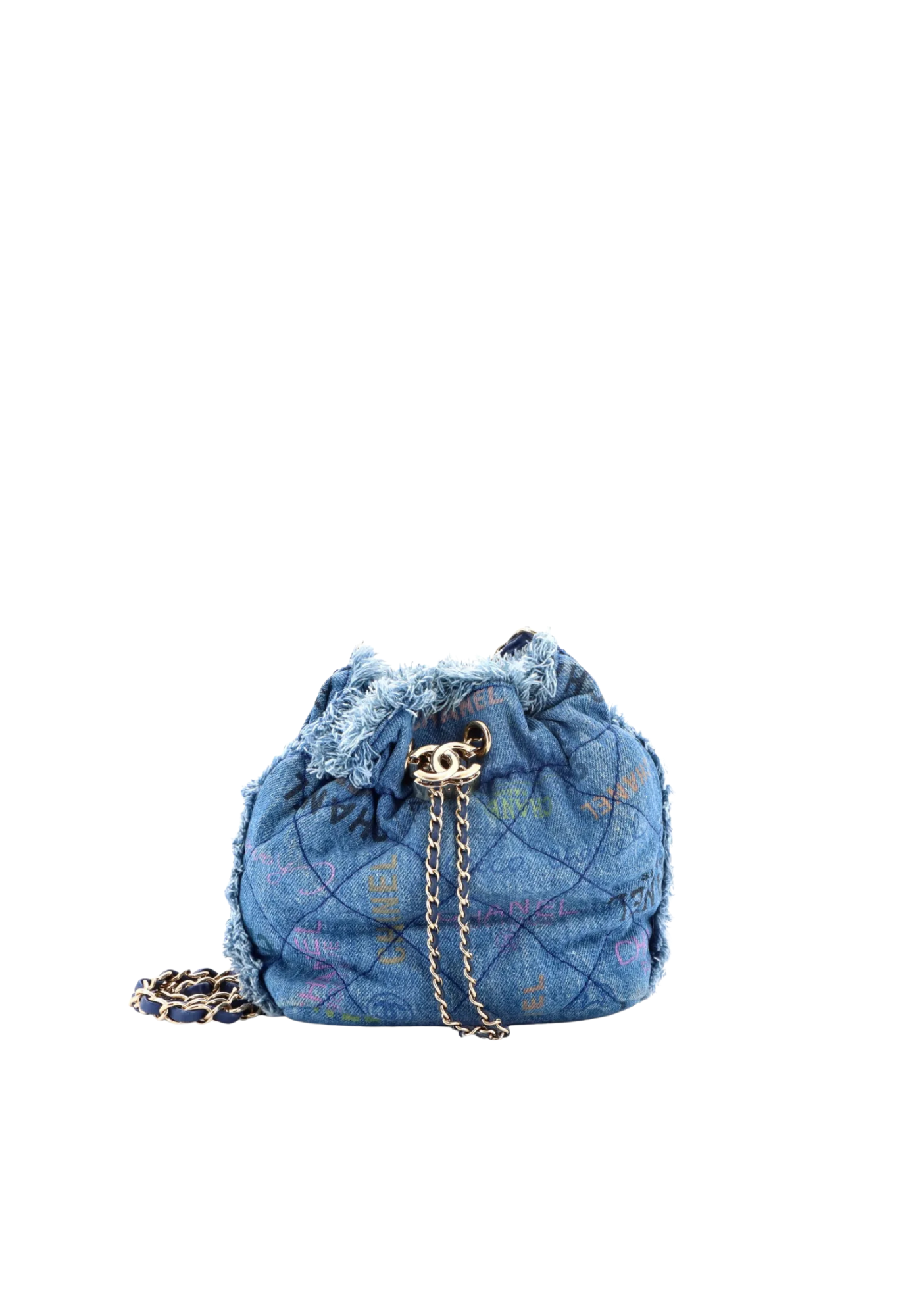 Denim Bucket Bag