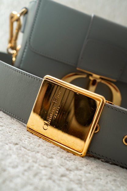 Grey Calfskin 30 Montaigne Bag Gold Hardwarre