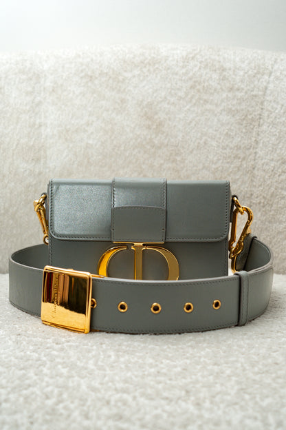 Grey Calfskin 30 Montaigne Bag Gold Hardwarre