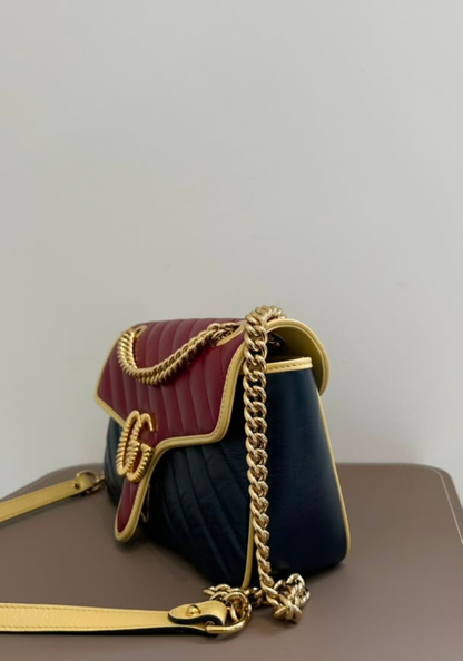 Matelassé Diagonal GG Marmont Bag