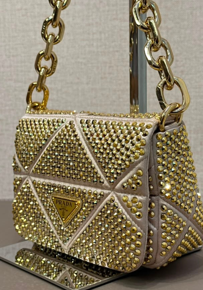 Crystal-Embelished Bag