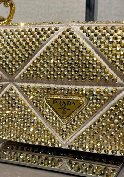 Crystal-Embelished Bag