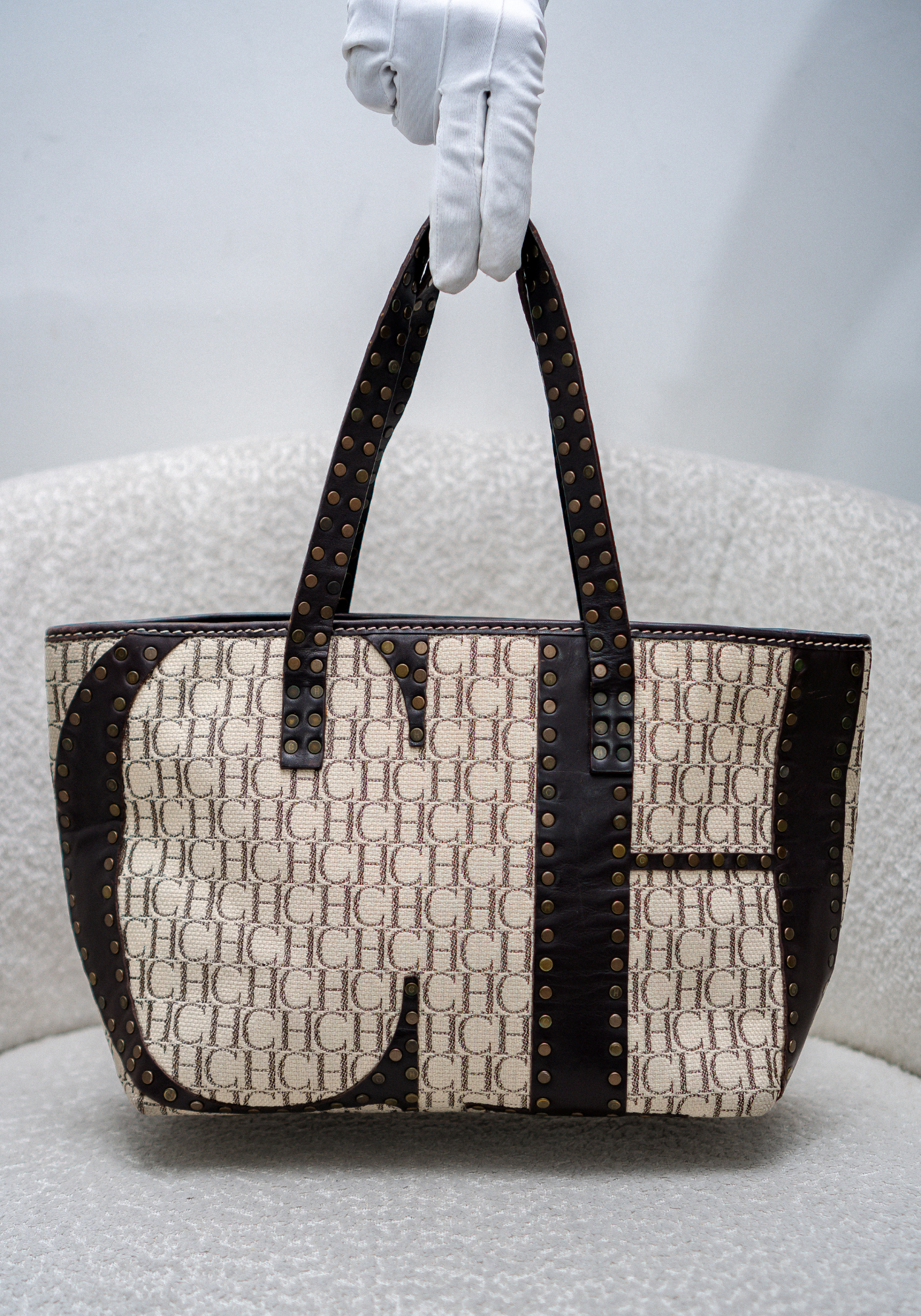 Monogram Canva Tote Bag